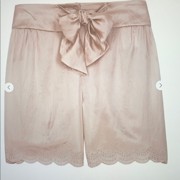 See by Chloe Dusty Pink Silk Shorts - Picture 4 of 6